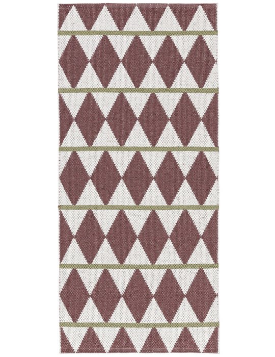 Plastmatta Zigge Heather  Färg: Röd Storlek: 70x50cm