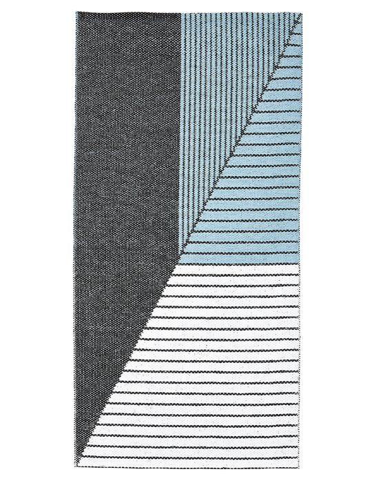 Plastmatta Stripe Blå  Färg: Blå Storlek: 150x210cm