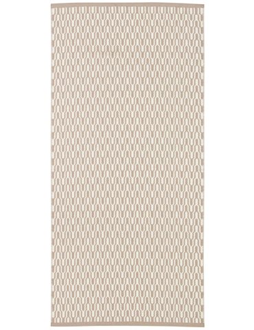 Handvävd Ullmatta Tjörn Beige