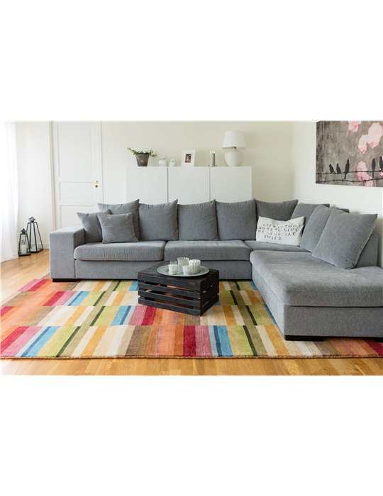 Handvävd Ullmatta Napoli Multi Cm