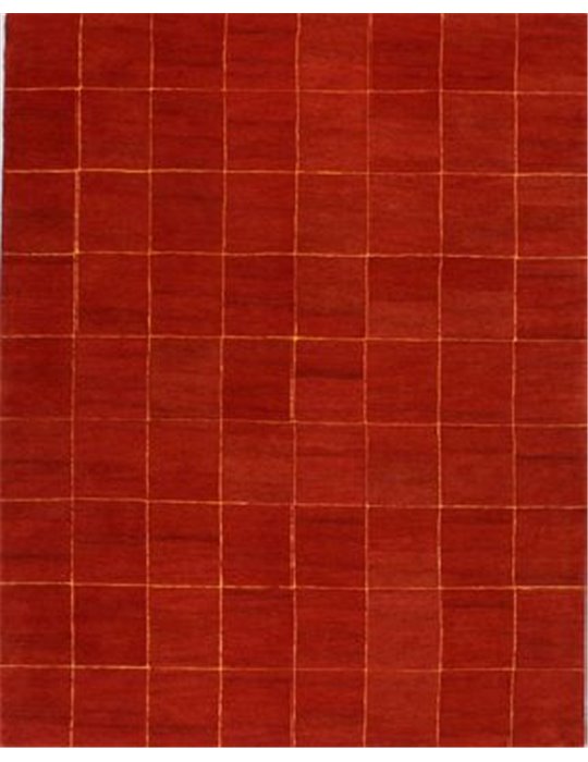 Handtuftad Ullmatta Viva Röd Färg: Röd Storlek: 140x200 cm