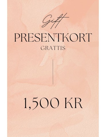 Presentkort 1,500 kr