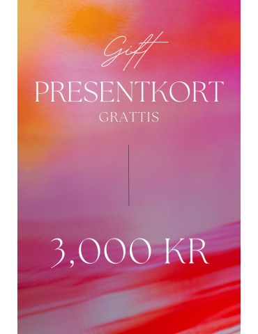 Presentkort 3,000 kr